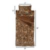 Carstens, Inc. Kids Slumber Bag Sleeping Bag/Nap Mat with Pillow for Boys & Girls, Leopard Print view 3