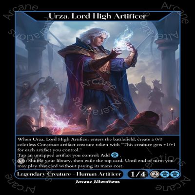Urza, Lord High Artificer - Altered Art Custom Proxy Cards