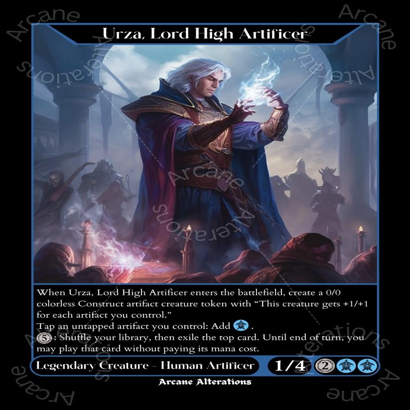 Urza, Lord High Artificer - Altered Art Custom Proxy Cards