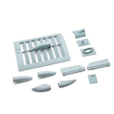VERBANA for Free-Wing 90mm J-10A RC Model Airplane Fuselage Air Intake Grille Spare Part Kit for Free-Wing 90mm J-10A RC Model Airplane Plane Accessories Part