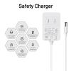 Baby Swing Charger for Kmaier,Munchkin,Larex,Jaoul,Babybond Swing,5V 1.5A Power Cord Replacement for Kidsview,Ezebaby,Napei,Gopanda,Nova,Bellababy Swing and More,6.7FT/OEM/White. view 4