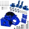 Aluminum Transmission Case Gearbox Housing Cover w/Motor Plate & Metal Rear Stub Axle Carriers, C-Hubs Caster Blocks, Steering Blocks view 1