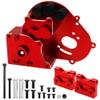 Aluminum Transmission Case Gearbox Housing Cover w/Motor Plate & Metal Rear Stub Axle Carriers, C-Hubs Caster Blocks, Steering Blocks view 2