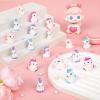 LHSYFBZ 96Pcs Mini Resin Unicorn, Miniature Unicorn Figurines, Mini Resin Animals to Hide for Garden Landscape Aquarium Dollhouse Birthday Party Room Crafts Decor view 2