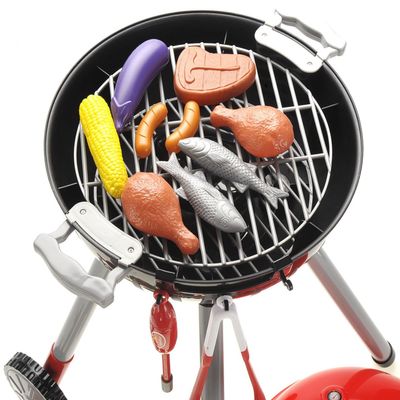 A and E Imports - Kids BBQ Grill Toy, Kitchen Cooking Playset with Realistic Food & Dishes for Pretend Play - Ages 3+, for Boys and Girls