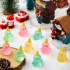 LHSYFBZ 50pcs Luminous Mini Resin Snowman, Glow in The Dark Tiny Snowman for Garden, Landscape, Aquarium, Dollhouse, Birthday Party, Room Decor view 3