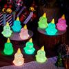 LHSYFBZ 50pcs Luminous Mini Resin Snowman, Glow in The Dark Tiny Snowman for Garden, Landscape, Aquarium, Dollhouse, Birthday Party, Room Decor view 4