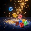 5pcs Professional-Grade Crystal Dice - 25mm Waterproof 6-Sided Precision Gaming Dice with Anti-Slip Numbers, Standard Size for Board Games, RPGs,Casino Nights (Transparent Color Set) view 2