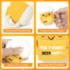 A AIFAMYFunny Positive Coffee, Emotional Crochet Doll, Cute Crochet Potato Partner Toy with Positive Card Cheer Up Funny Gag Gifts for Best Friend Birthday Women Teacher FallBeer view 3
