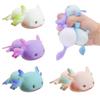 Axolotl Toy, Pull, Stretch and Squeeze Stress, Cute Fish Toy for Anxiety Relief, Birthday, Christmas, Office, Stocking Stuffer Gift, Toy Axolotl for Pulling (Set of 4) view 1