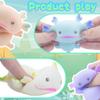 Axolotl Toy, Pull, Stretch and Squeeze Stress, Cute Fish Toy for Anxiety Relief, Birthday, Christmas, Office, Stocking Stuffer Gift, Toy Axolotl for Pulling (Set of 4) view 4