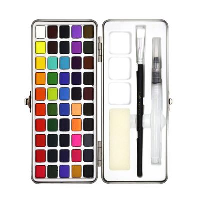 Premium-Watercolor Paint Set In Portable Box Watercolor Set With Watercolor Sets For Artists Adults