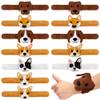 12 PCS Stuffed Dog Animal Slap Bracelets Plush Animal Slap Bracelets Cute Wrist Slap Band Toy Wrist Animals Wrist Pets Slap Bracelet Wrist Toy for Boys Girls Birthday Gifts Party Favors 6 Styles view 1