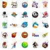 100 Pack Sports Stickers, Sports Football Soccer Baseball Basketball Party Favors, Sports Ball Stickers for Water Bottles Laptop, Birthday Decorations view 2