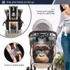 Jihqo Diaper Bag Backpack Gorilla Portrait Travel Diaper Bags for Women, 10L Functional Baby Changing Bag with Insulted Pockets, Stroller Straps view 2