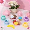 Silicone Tea Party Set for Little Girls,PRE-WORLD 27PCS Toys Toddler Tea Set with Play Food Dessert Cookies,Doughnut,Cake,Carrying Bag,Kids Kitchen Pretend Role Gifts for Girls Boys Age 3 4 5 6 view 2