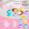 Silicone Tea Party Set for Little Girls,PRE-WORLD 27PCS Toys Toddler Tea Set with Play Food Dessert Cookies,Doughnut,Cake,Carrying Bag,Kids Kitchen Pretend Role Gifts for Girls Boys Age 3 4 5 6 view 4