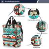 Jihqo Diaper Bag Backpack Aztec Navajo Travel Diaper Bags for Women, 10L Functional Baby Changing Bag with Insulted Pockets, Stroller Straps view 2