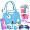 Officygnet Toddler Purse for Girls, Princess Makeup Play Girl Toys for 3 4 5 6 7 8 Years Old, Birthday Gift for Girls Age 3-5 4-6 6-8, Play Purse with Accessories, Kids Toy Purse for Little Girl view 1