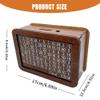 2024 Upgrade Cash Vault Wooden Savings Box, Premium Wooden Money Saving Box with Money Target and Numbers, Reusable Piggy Bank Cash Saver Box with Counter Best for Child Adult ($10000) view 2