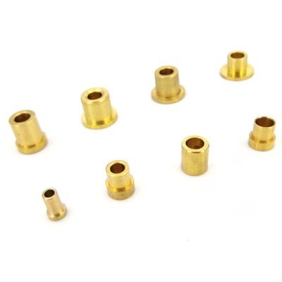 10PCS Brass Bushing Shaft Flange Bush Shaft Sleeve Bearing for 2mm 3mm 4mm 5mm Shaft for RC Boat Marine DIY Spare Parts(C)
