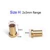 10PCS Brass Bushing Shaft Flange Bush Shaft Sleeve Bearing for 2mm 3mm 4mm 5mm Shaft for RC Boat Marine DIY Spare Parts(H) view 2