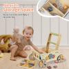 LOL-FUN Wooden Baby Walker with Wheels, Baby Push Walker for Baby Girl and Boy 12 Months, Walking Push Toys 1 Year Old Girl Boy Gifts view 4