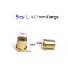 10PCS Brass Bushing Shaft Flange Bush Shaft Sleeve Bearing for 2mm 3mm 4mm 5mm Shaft for RC Boat Marine DIY Spare Parts(Large) view 2