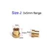 10PCS Brass Bushing Shaft Flange Bush Shaft Sleeve Bearing for 2mm 3mm 4mm 5mm Shaft for RC Boat Marine DIY Spare Parts(J) view 2