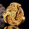 7-in-1 Spinner DND Dice Set, Rotate Metal Rotate Dungeons and Dragons DND Compass Dice, Cool RPG Role Playing Table Game DiceGold view 1
