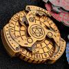 7-in-1 Spinner DND Dice Set, Rotate Metal Rotate Dungeons and Dragons DND Compass Dice, Cool RPG Role Playing Table Game DiceGold view 3