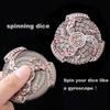 7-in-1 Spinner DND Dice Set, Rotate Metal Rotate Dungeons and Dragons DND Compass Dice, Cool RPG Role Playing Table Game Dice view 2