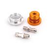 RC Boat CNC Aluminum Fuel Nipple Fuel Fill Nozzle Nipple Tank Accessory for Gasoline/Nitro RC Model Airplane Boat(Yellow) view 3