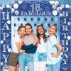 18th Birthday Decorations Time to Adult 18 & Fabulous Navy Blue Silver 18th Birthday Party Supplies 18th Birthday Door Banner and Garland Number 18 Foil Balloon for 18 Years Old Boys Girls view 3