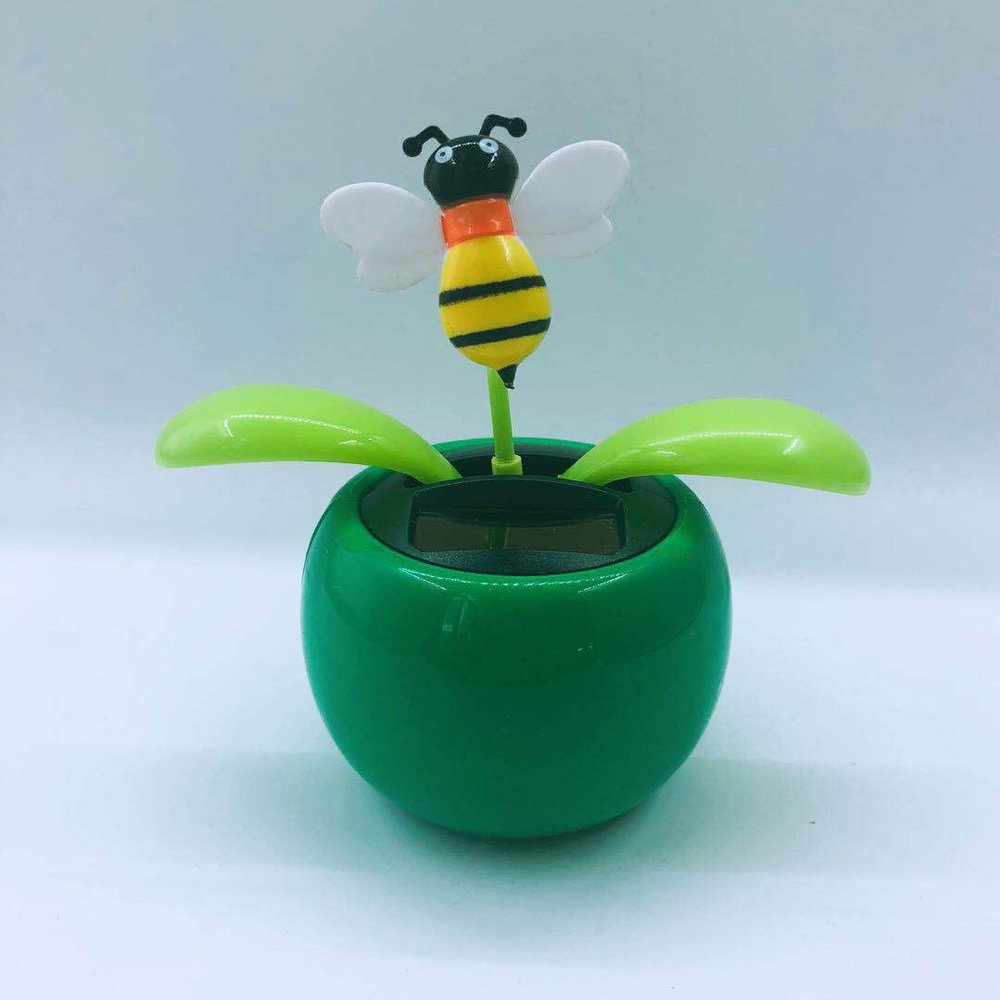 2PCS Window Sun Catcher Solar Powered Dancing Flower in Pots Bobble Head Car Dashboard Decoration Car Interior Doll Ornament Dancing Flower Pot Shaking Ornament Bobble Head Dancer Toy Car Decor H