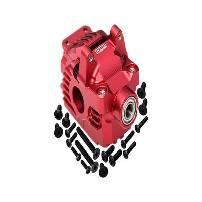 GPM Aluminum 7075 Alloy Front Differential Housing (Larger Inner Bearings) for Traxxas 1:10 Rustler 4X4 VXL/Slash 4X4 VXL/Hoss 4X4 VXL/Ford Fiesta/Ford F150 / Stampede 4X4 / 1:7 AWD XO-01 - Red