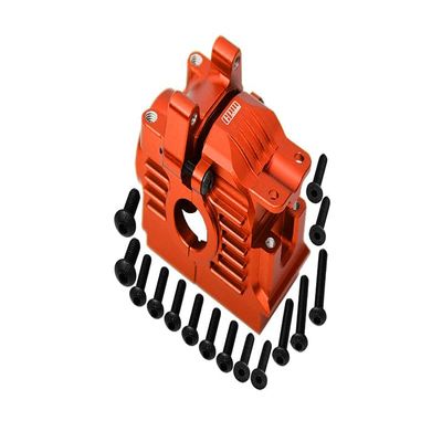 Aluminum 7075 Alloy Rear Differential Housing for Traxxas 1:10 Rustler 4X4 VXL/Slash 4X4 VXL/Hoss 4X4 VXL/Ford Fiesta Rally/Ford F-150 Raptor/Stampede 4X4 VXL / 1:7 AWD XO-01 - Orange