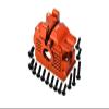 Aluminum 7075 Alloy Rear Differential Housing for Traxxas 1:10 Rustler 4X4 VXL/Slash 4X4 VXL/Hoss 4X4 VXL/Ford Fiesta Rally/Ford F-150 Raptor/Stampede 4X4 VXL / 1:7 AWD XO-01 - Orange view 1