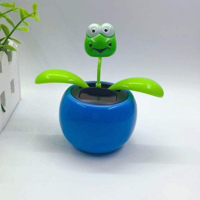 2PCS Window Sun Catcher Solar Powered Dancing Flower in Pots Bobble Head Car Dashboard Decoration Car Interior Doll Ornament Dancing Flower Pot Shaking Ornament Bobble Head Dancer Toy Car Decor L