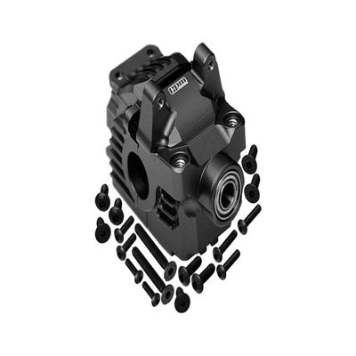 GPM Aluminum 7075 Alloy Front Differential Housing (Larger Inner Bearings) for Traxxas 1:10 Rustler 4X4 VXL/Slash 4X4 VXL/Hoss 4X4 VXL/Ford Fiesta/Ford F150 / Stampede 4X4 / 1:7 AWD XO-01 - Black