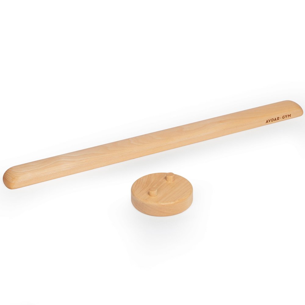 AVDAR Beechwood Balance Board Extension Assembly- Enhance Balance, Strengthen Ankles & Feet, Alleviate Plantar Fasciitis | Safe Indoor/Outdoor Montessori Activity for Home Use