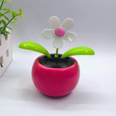2PCS Window Sun Catcher Solar Powered Dancing Flower in Pots Bobble Head Car Dashboard Decoration Car Interior Doll Ornament Dancing Flower Pot Shaking Ornament Bobble Head Dancer Toy Car Decor R