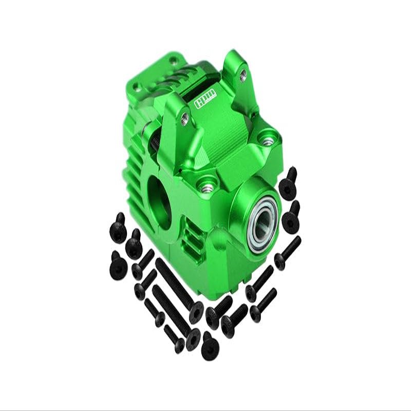 Aluminum 7075 Alloy Front Differential Housing (Larger Inner Bearings) for Traxxas 1:10 Rustler 4X4 VXL/Slash 4X4 VXL/Hoss 4X4 VXL/Ford Fiesta/Ford F150 / Stampede 4X4 / 1:7 AWD XO-01 - Green