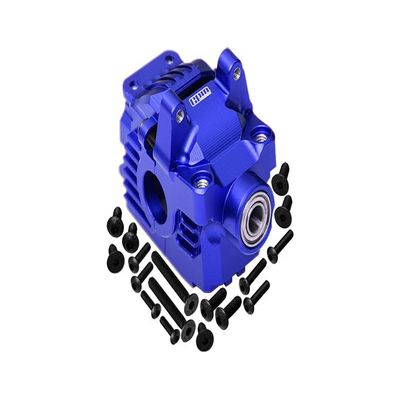 Aluminum 7075 Alloy Front Differential Housing (Larger Inner Bearings) for Traxxas 1:10 Rustler 4X4 VXL/Slash 4X4 VXL/Hoss 4X4 VXL/Ford Fiesta/Ford F150 / Stampede 4X4 / 1:7 AWD XO-01 - Blue