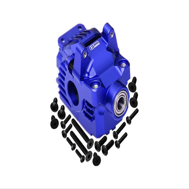 Aluminum 7075 Alloy Front Differential Housing (Larger Inner Bearings) for Traxxas 1:10 Rustler 4X4 VXL/Slash 4X4 VXL/Hoss 4X4 VXL/Ford Fiesta/Ford F150 / Stampede 4X4 / 1:7 AWD XO-01 - Blue