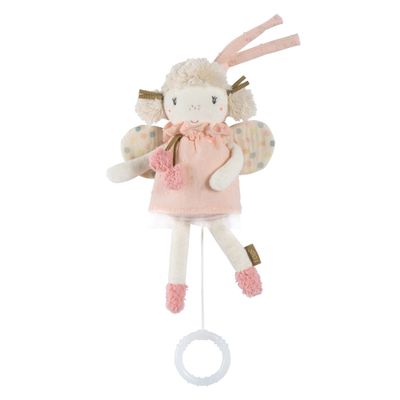 Fehn Mini Fairy Music Box - Soft Toy and Sleep Aid - Music Box with Soft Melody Schwanensee Soothes in Any Situation - Toys for Babies and Young Children
