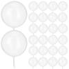 TOYANDONA 100pcs Bobo Balloons, 8 inch Transparent Bubble Balloons Clear Bobo Balloons for Christmas Wedding Birthday Party Decorations view 1