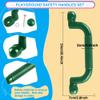 6 Pcs Kids Swingset Handle Plastic Playground Safety Handles Outdoor Playset Grab Handles for Boys Girls Play House Swing Set, 3 Colors (Color Set 1) view 2