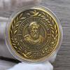 The Cardinal Virtues Stoic Coin with Symbols of Justice, Courage, Wisdom, and Temperance (Single Coin) view 2