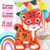 Tiger Pinatas For Animal Theme Party Decorations - Perfect for Birthday Celebrations with Buster Stick, Blindfold, Confetti, and 2 Balloons view 2